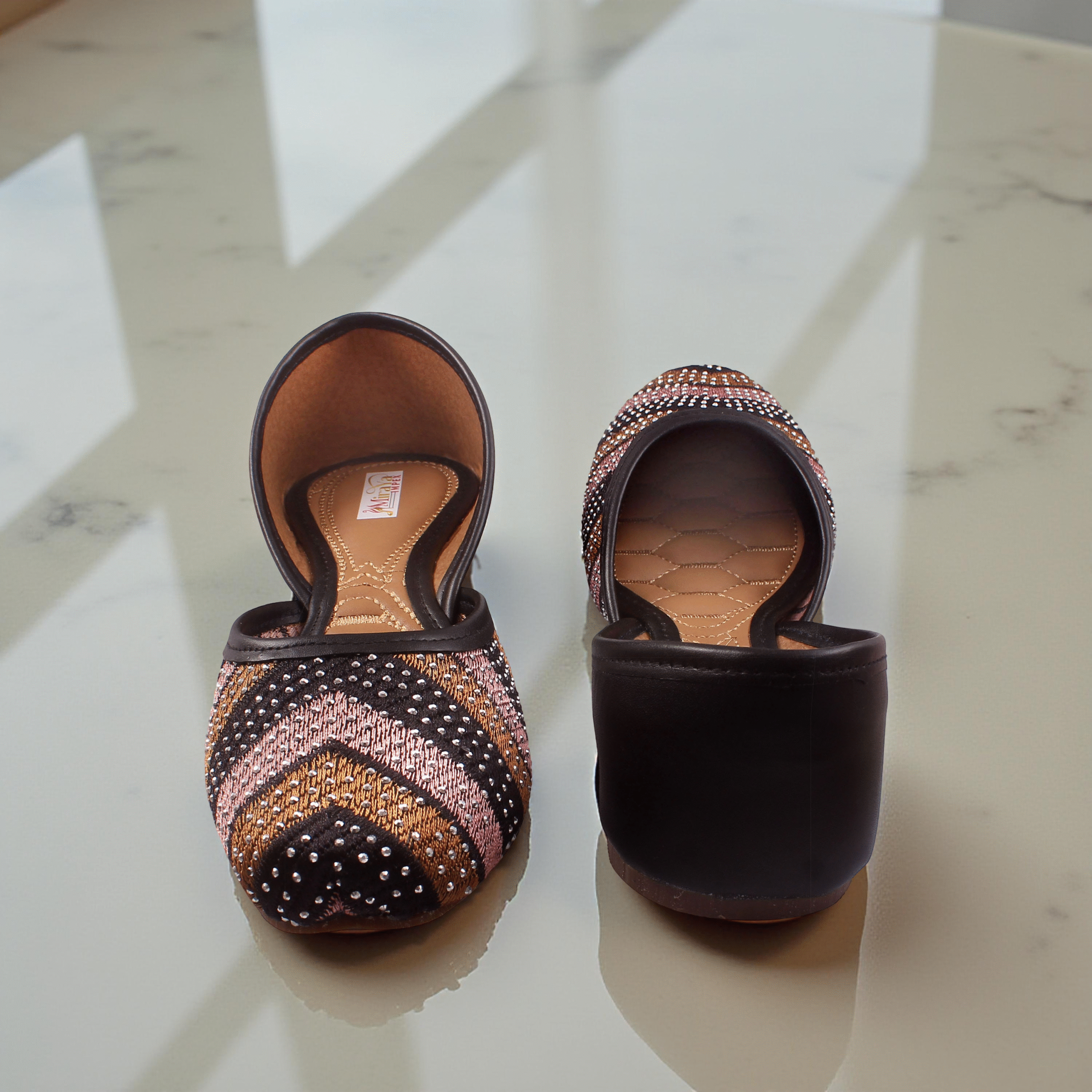 Rasbery Black Bridal Jutti - Image 6