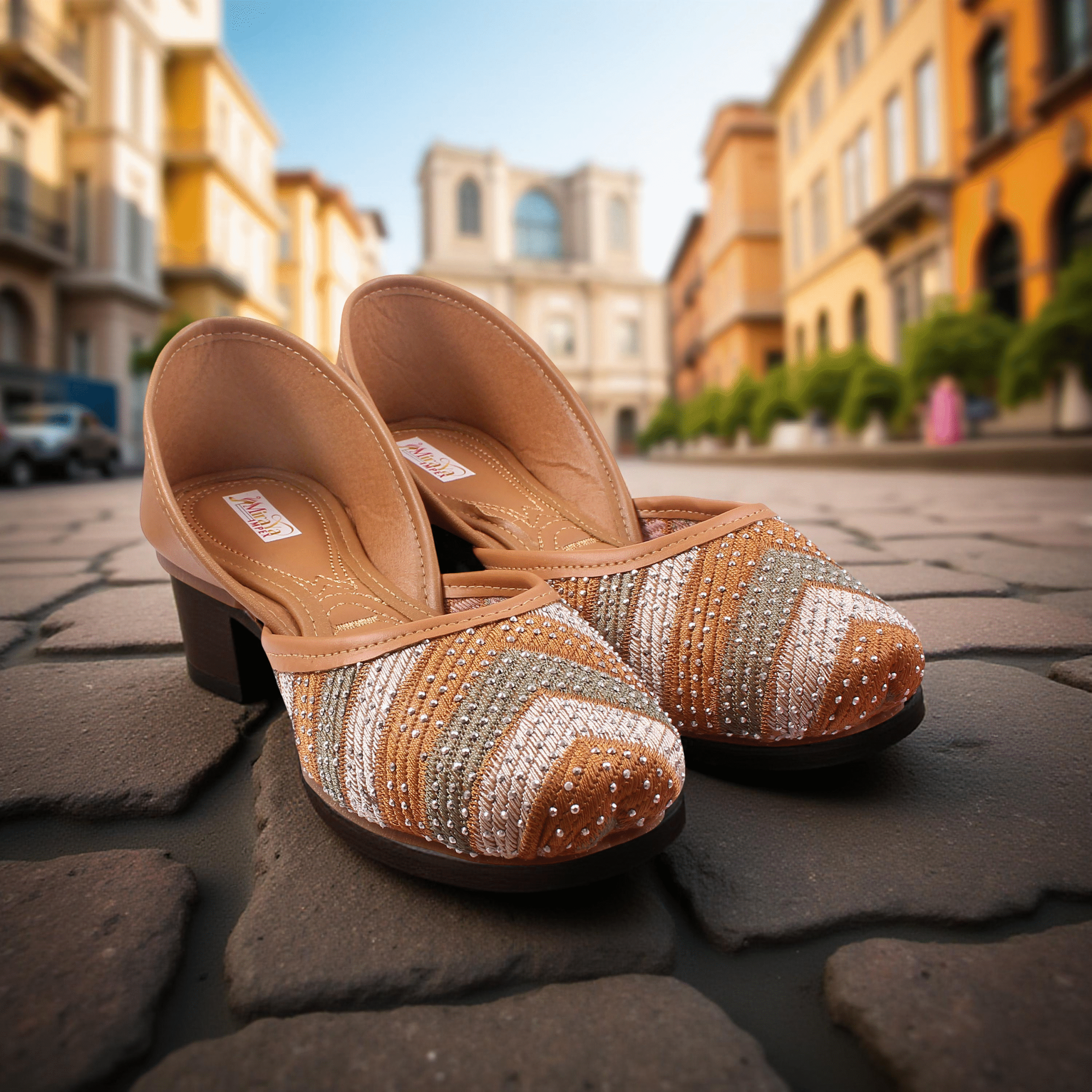 Rasbery Bloom Bridal Juttis - Image 2